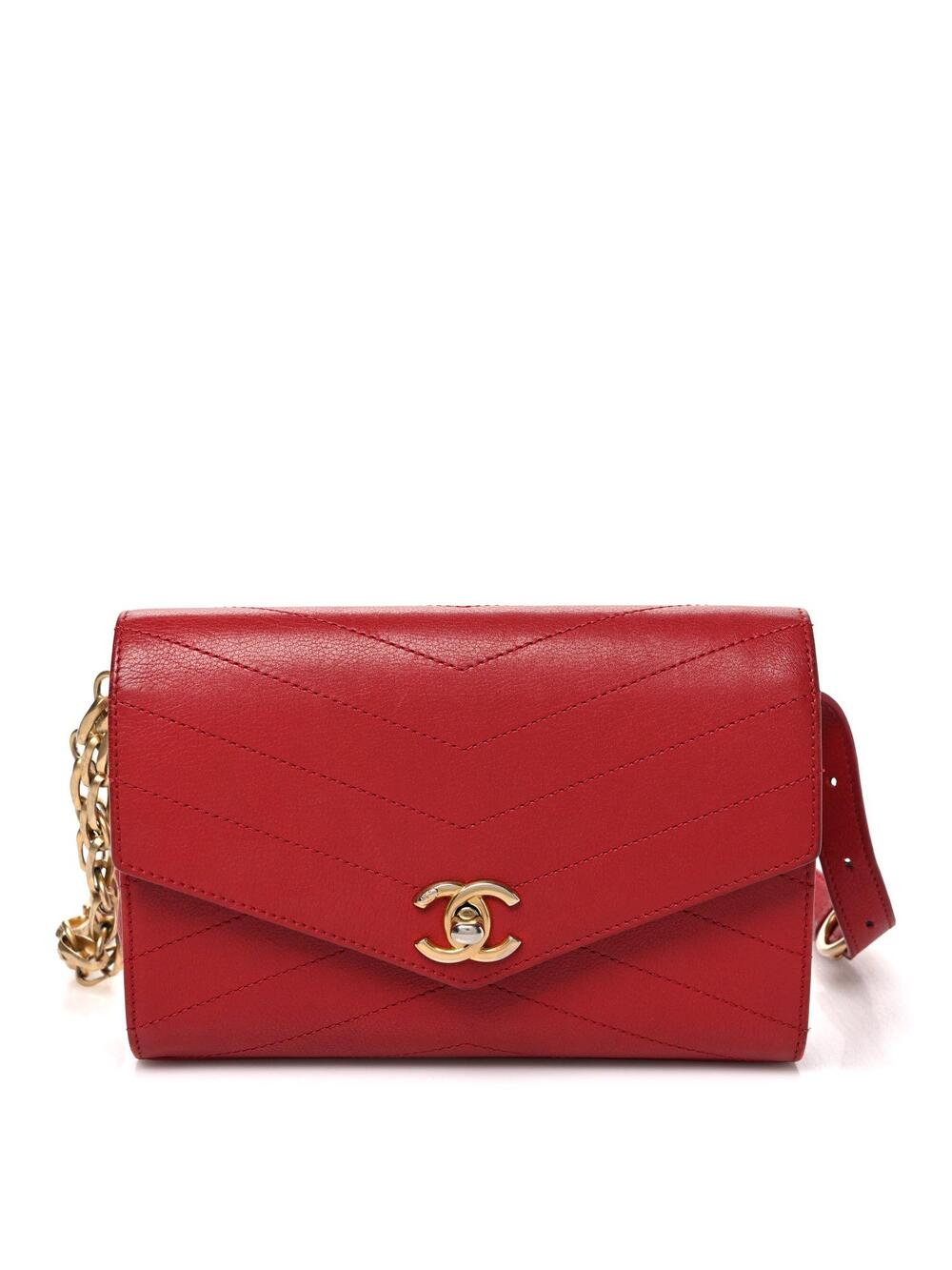 Chanel Calfskin Chevron Stitched Coco #289114C18B